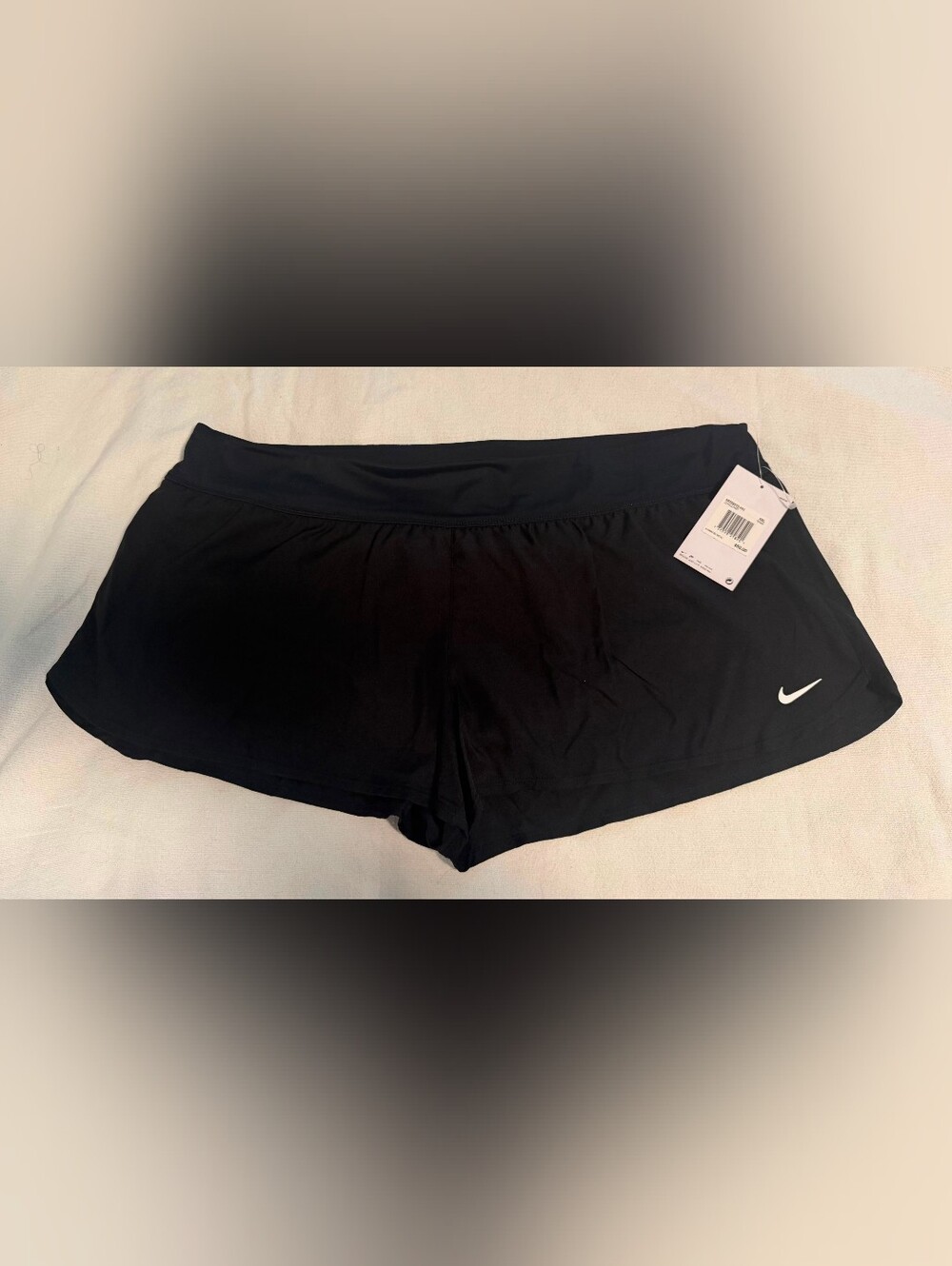 NWT Nike Women's Black Athletic Running Shorts with Swoosh SIZE XXL